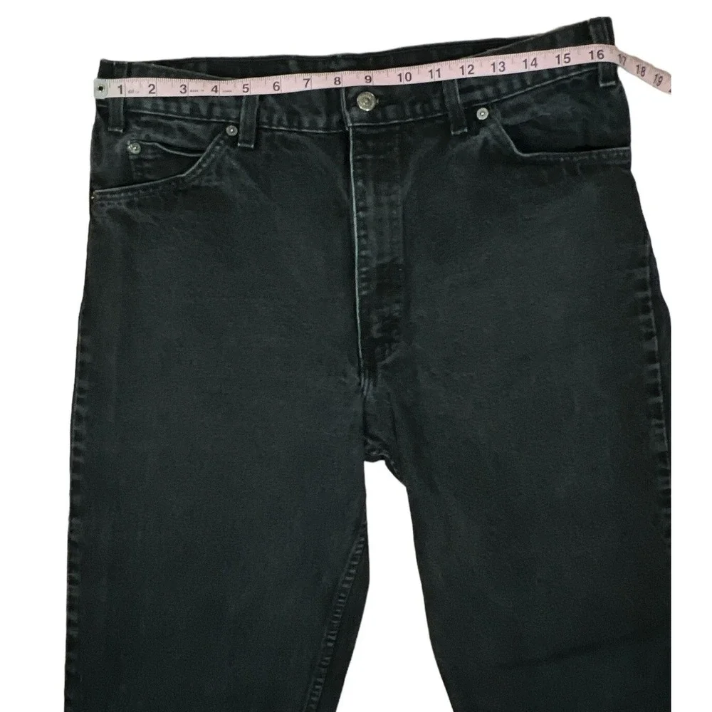 Vtg 90s Levis 550 Jeans‎ Mens 36x32.5 Black Orange Tab Student Fit Grunge